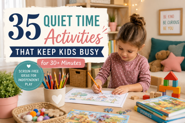 35 Quiet Time Activities That Keep Kids Busy for 30+ Minutes