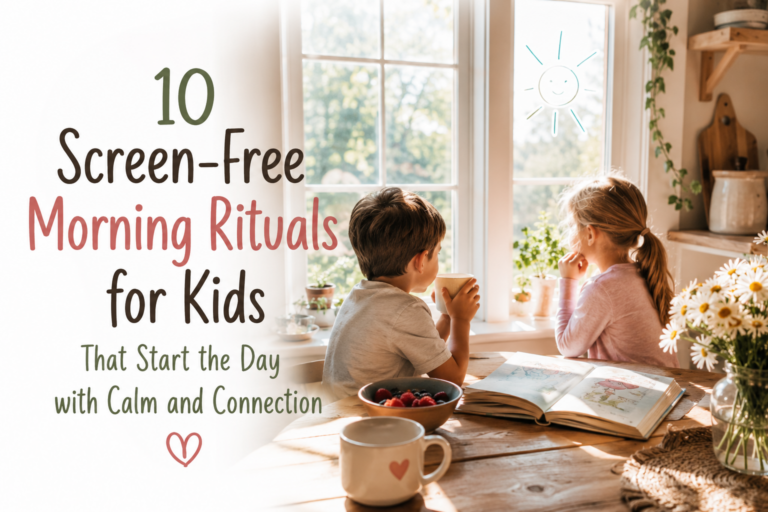 10 Screen-Free Morning Rituals for Kids That Start the Day with Calm and Connection